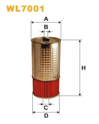 WIX FILTERS wl7001 -  Фильтр масляный двигателя